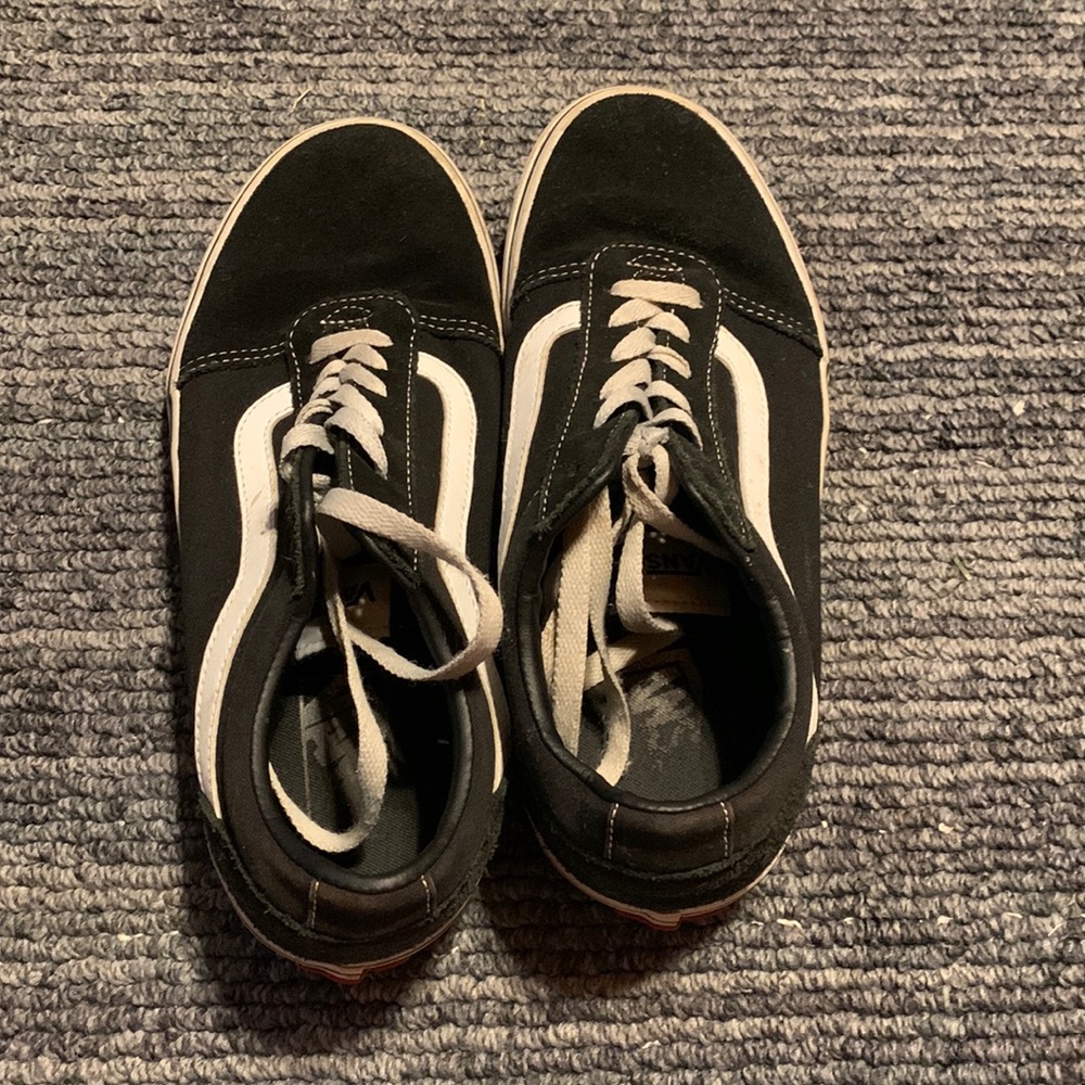 Black and white Vans